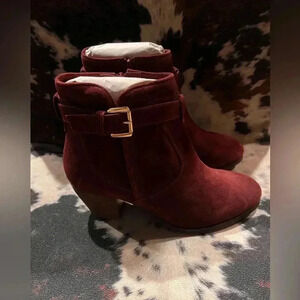 Diba Stitch Fix Sleek Bootie Burgundy NEW without box sizes 8 & 8.5